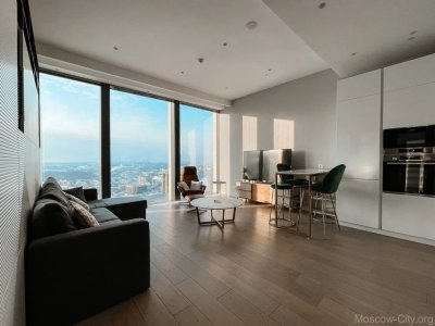 1-к апартаменты 45м² на 49 этаже