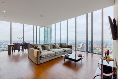 3-к апартаменты 170м² на 45 этаже