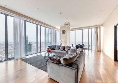 2-к апартаменты 100м² на 74 этаже