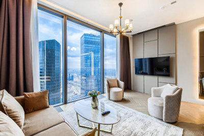 1-к апартаменты 55м² на 75 этаже
